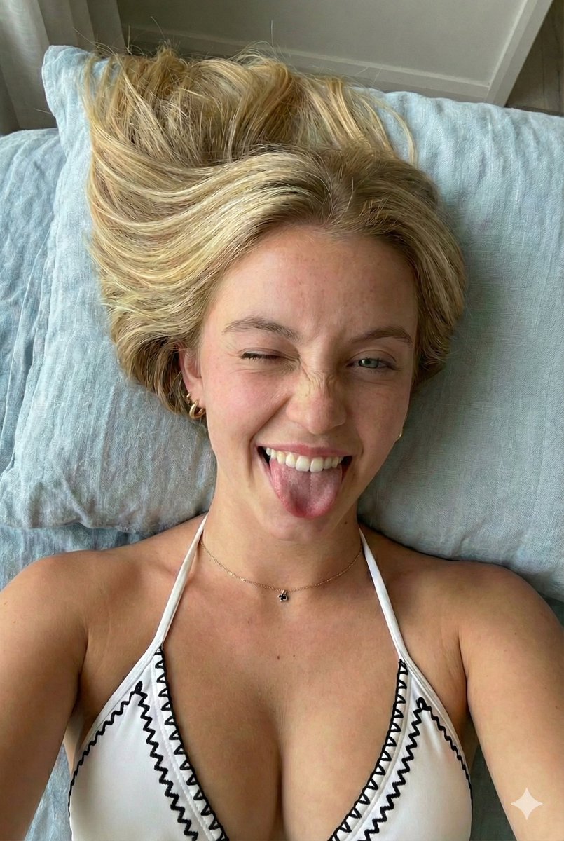 Playful Overhead Portrait with Winking Expression Prompt 2