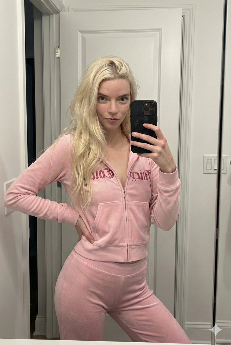 Y2K Velour Tracksuit Mirror Selfie 3