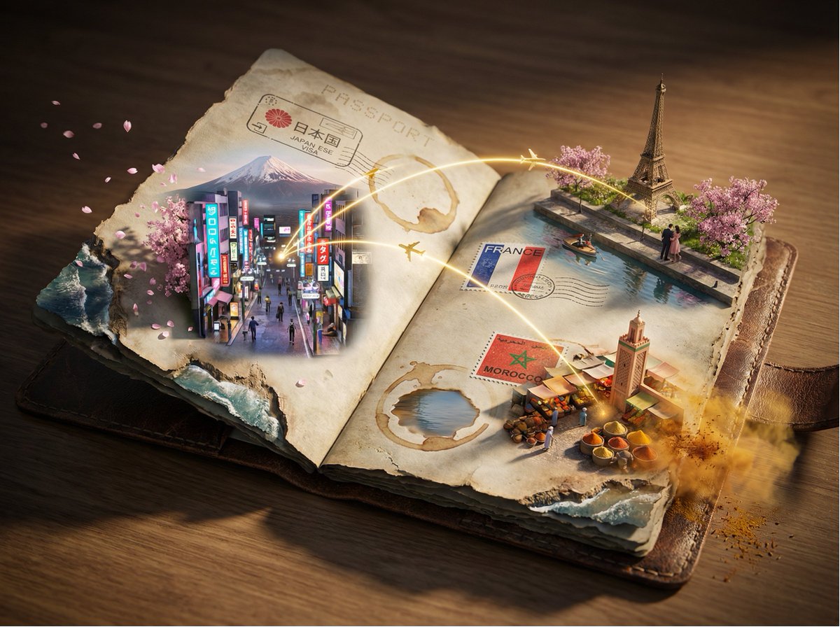 Epic 3D Passport Odyssey Scene 1