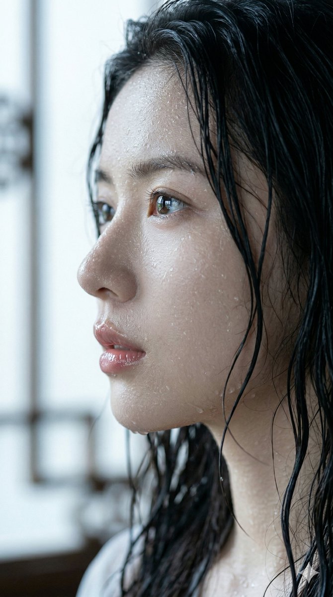 Hyper-Realistic Wet Look Portrait 2