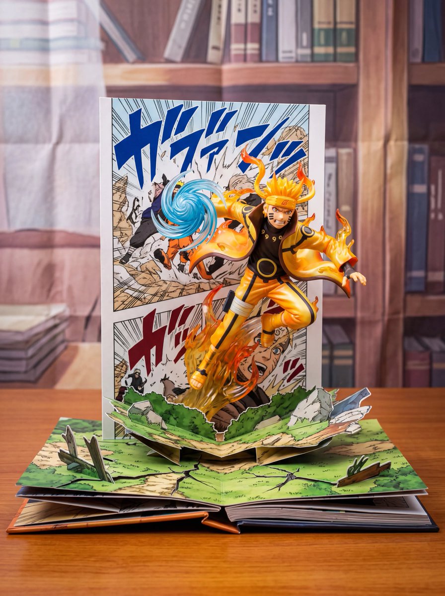 Uzumaki Naruto Pop-Up Book Prompt 1