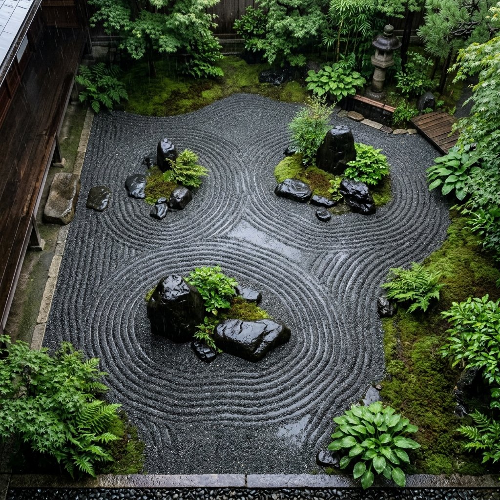 Realistic Zen Garden Landscape 1