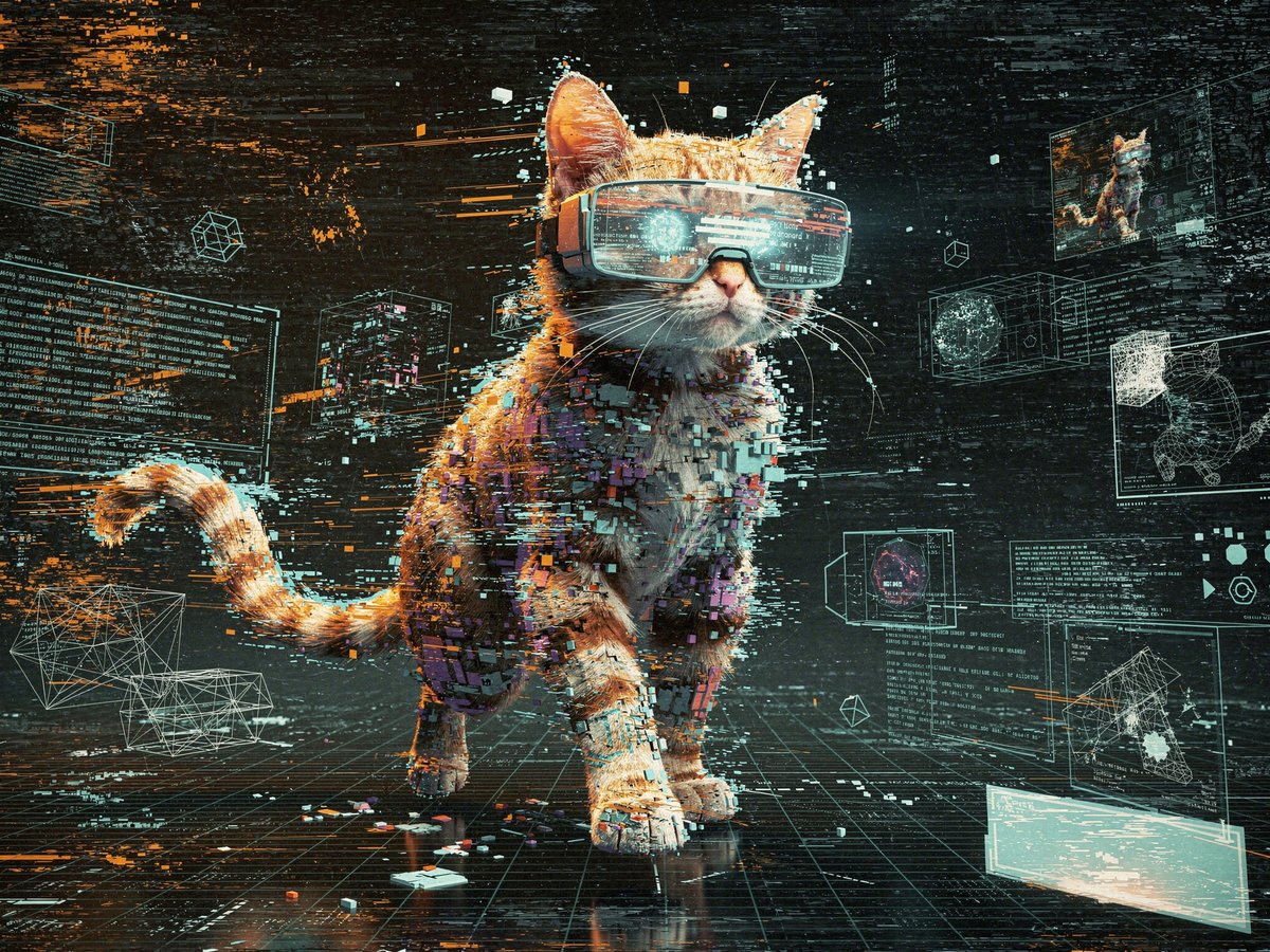 Cyber Cat Prompt Comparison 4