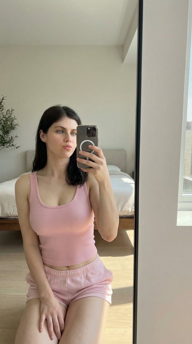 Alexandra Daddario Mirror Selfie Prompt 3