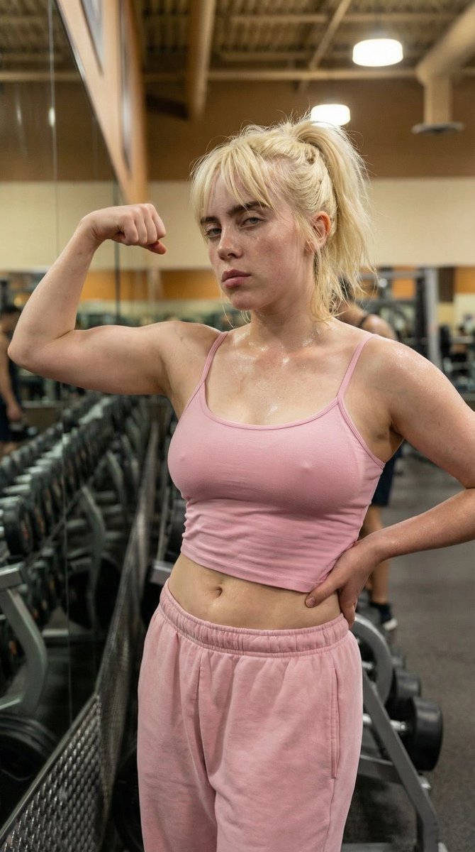 Gym Selfie Flexing Bicep 1