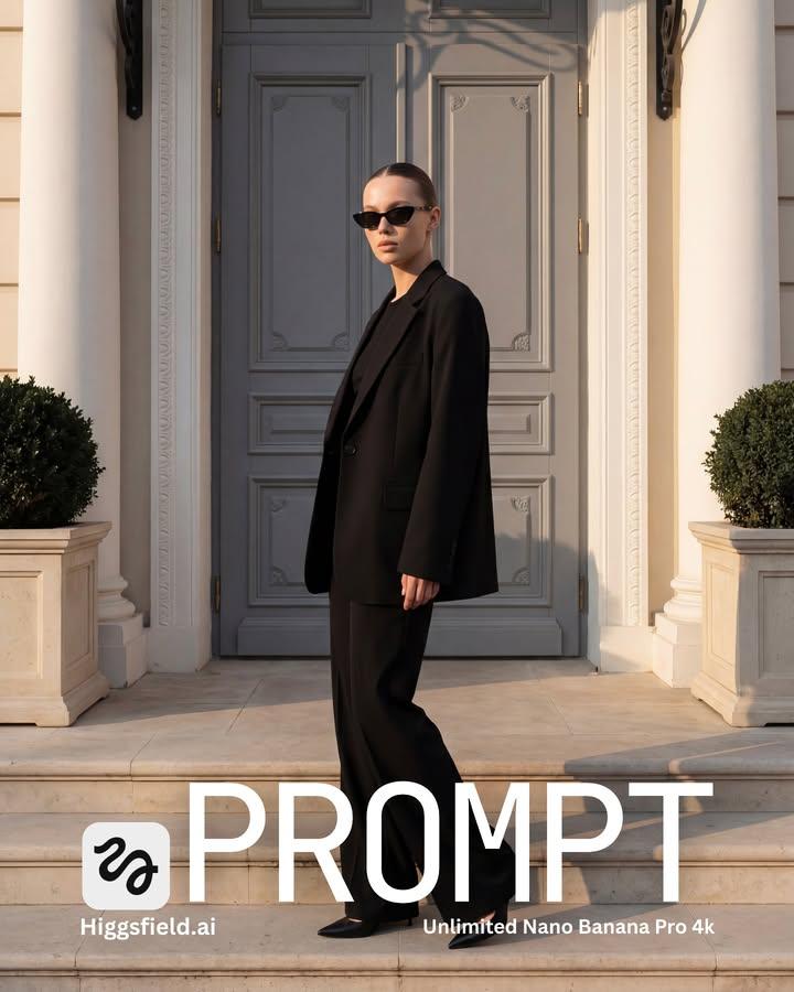 Quiet Luxury Street Fashion Editorial Prompt 3