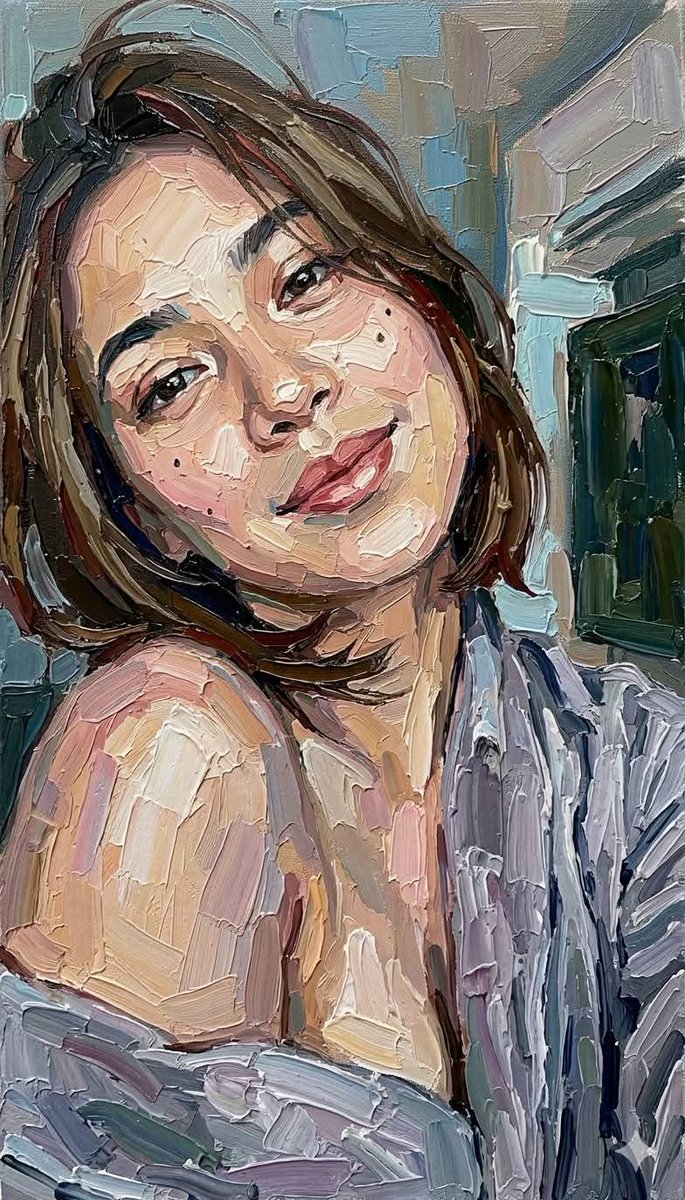 Impasto Oil Painting Portrait Style 2