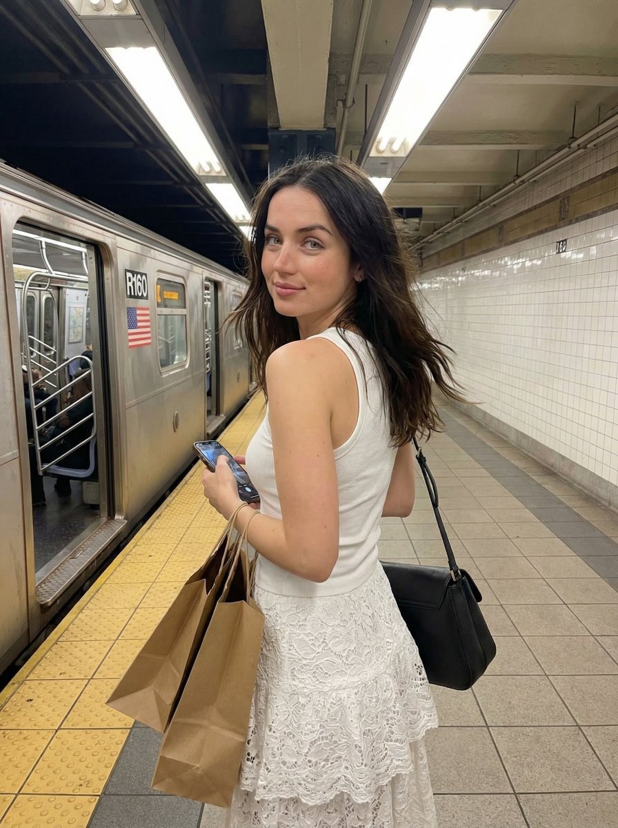 Candid Subway Platform Portrait 3