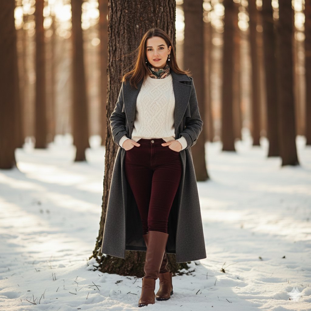 Cinematic Winter Portrait Photoshoot Prompt 3