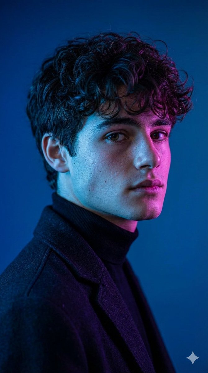 Dramatic Cinematic Portrait with Contrasting Lighting 1
