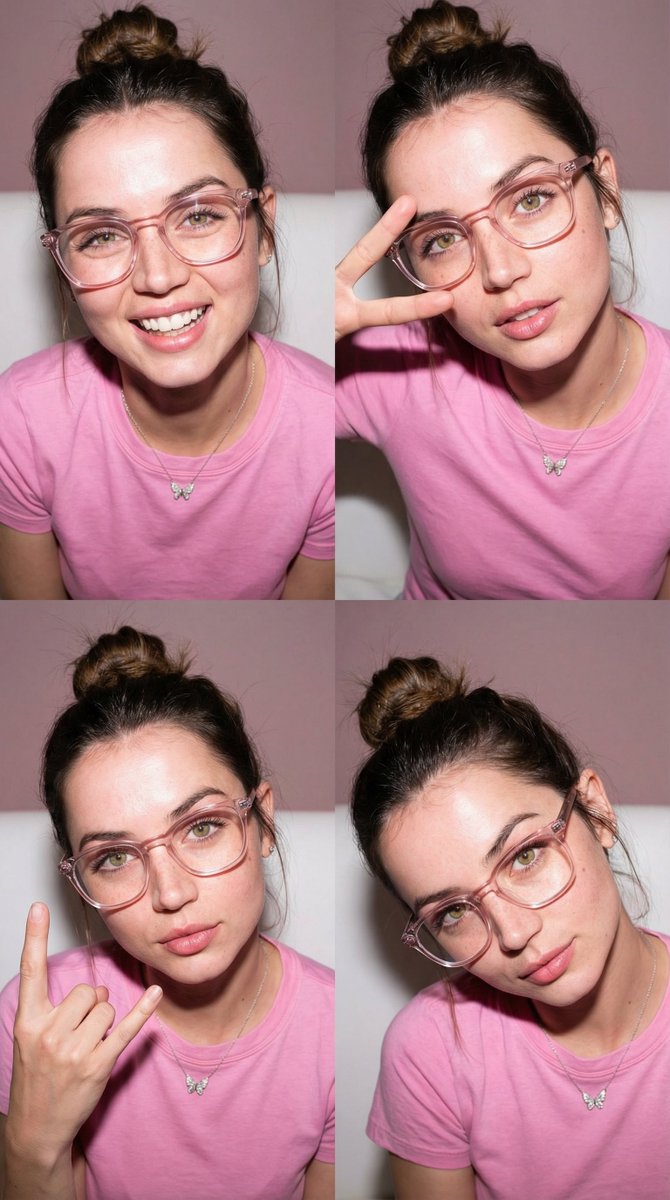4-Panel Collage Portrait with Flash 2