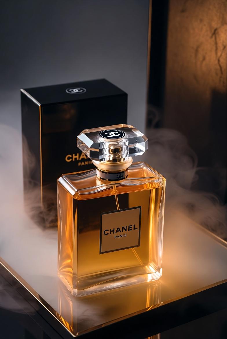 Chanel Perfume Product Shot Prompt 2