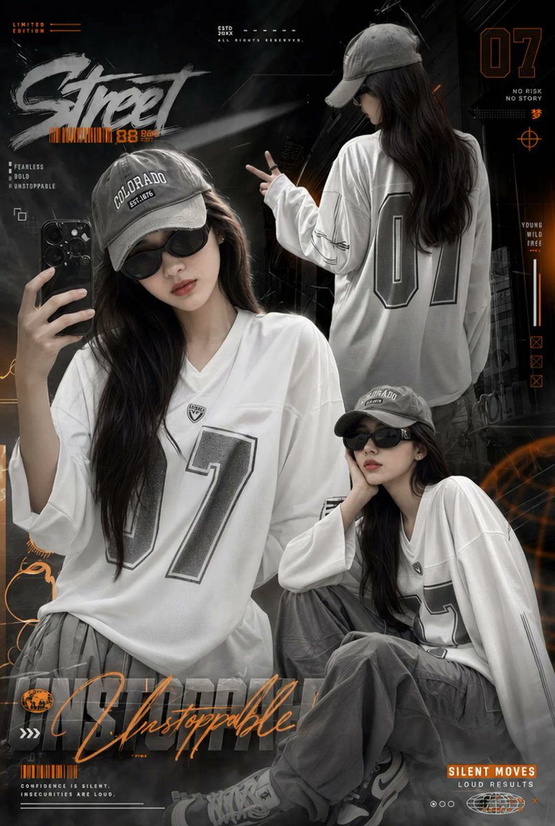 Urban Streetwear Girl Collage 1