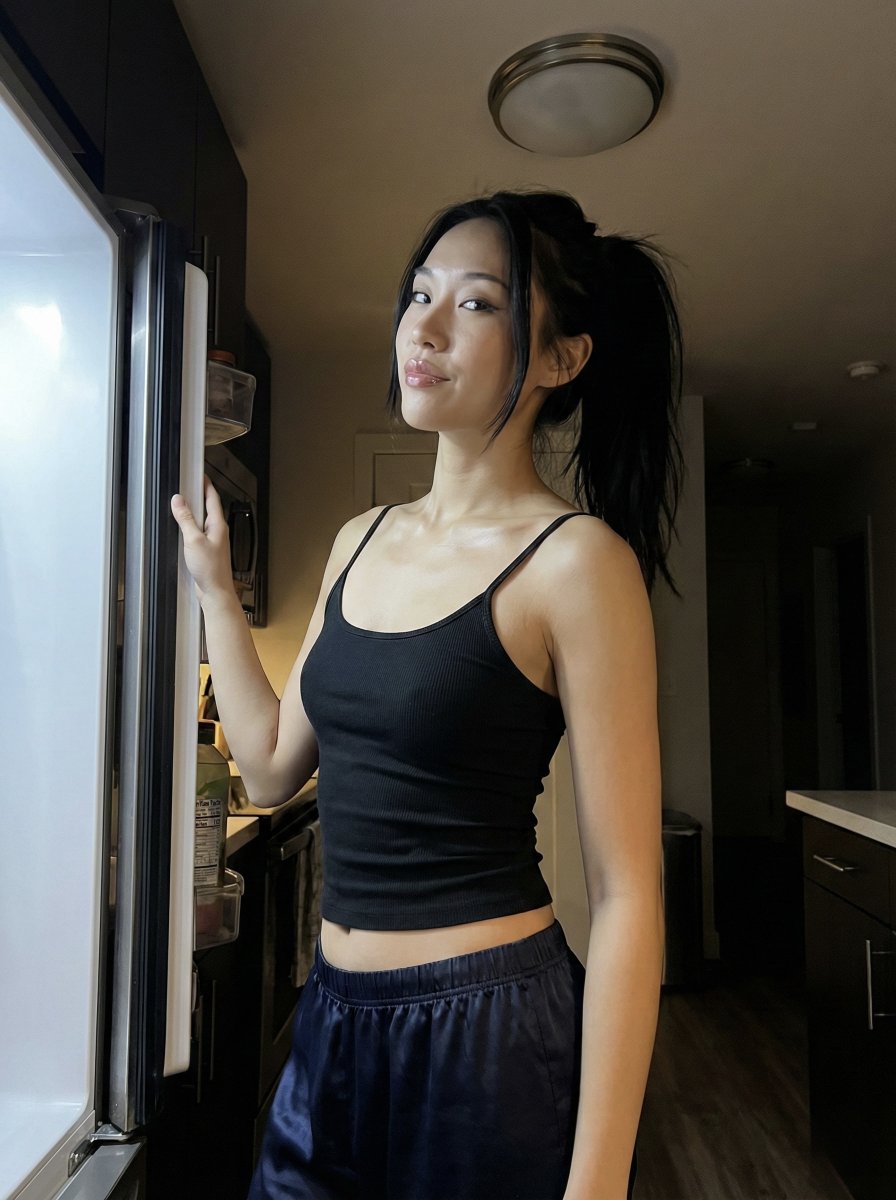 Late Night iPhone Candid in Kitchen 1