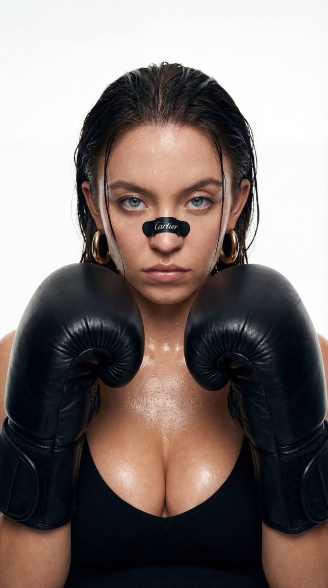 Cinematic Boxer Portrait with Cartier Branding 3
