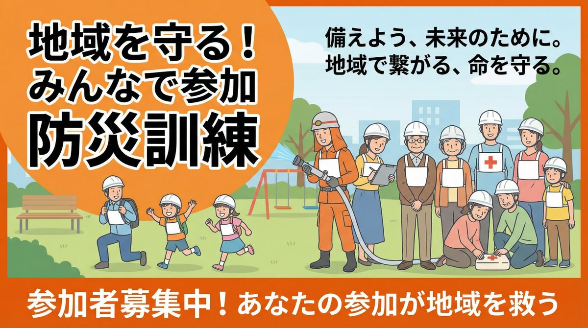 Disaster drill banner 16:9 1