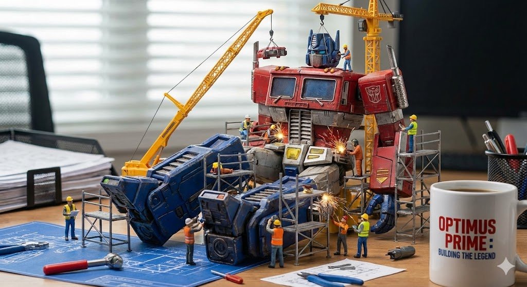 Miniature Construction Site Ad for a Product 4