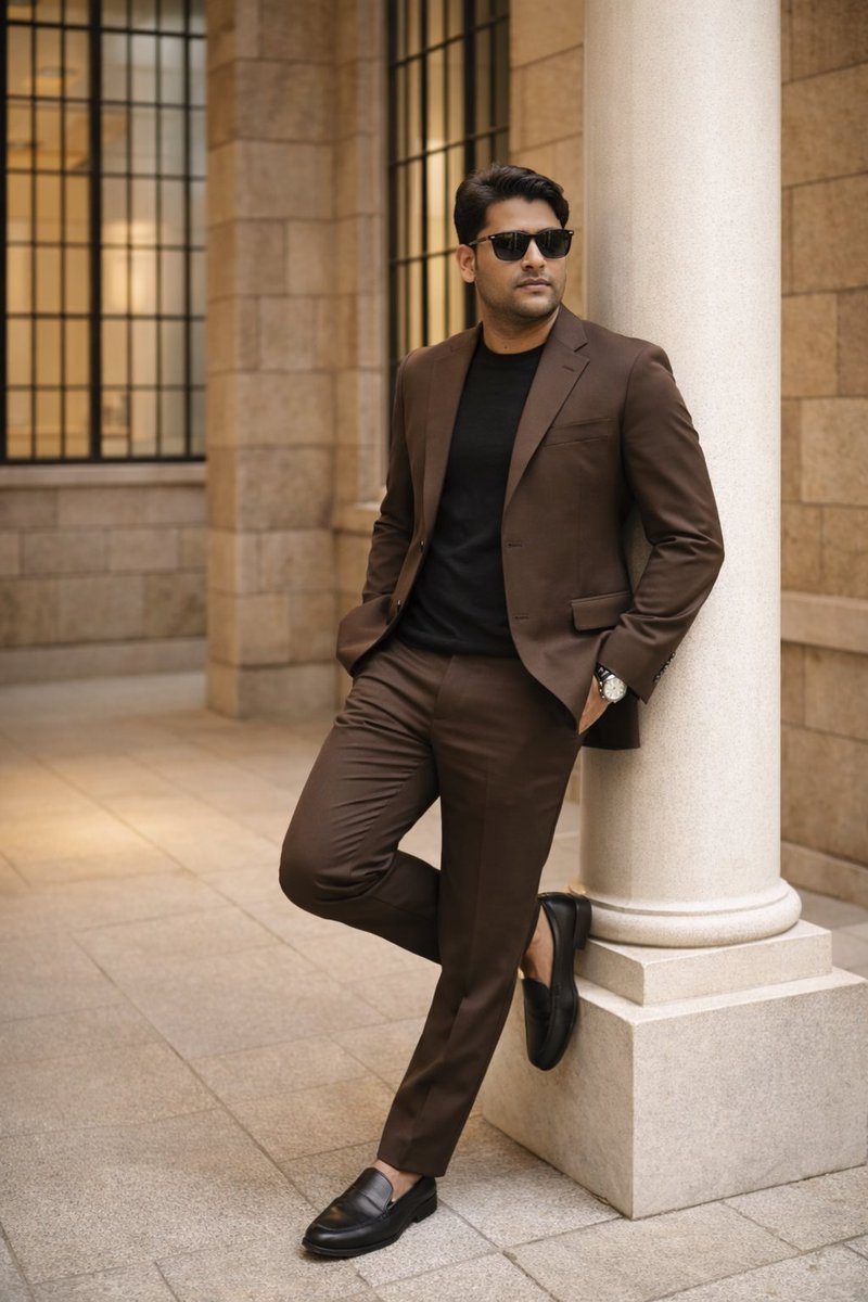 Cinematic Fashion Editorial of a Man with a Luxury Car and Dog 2