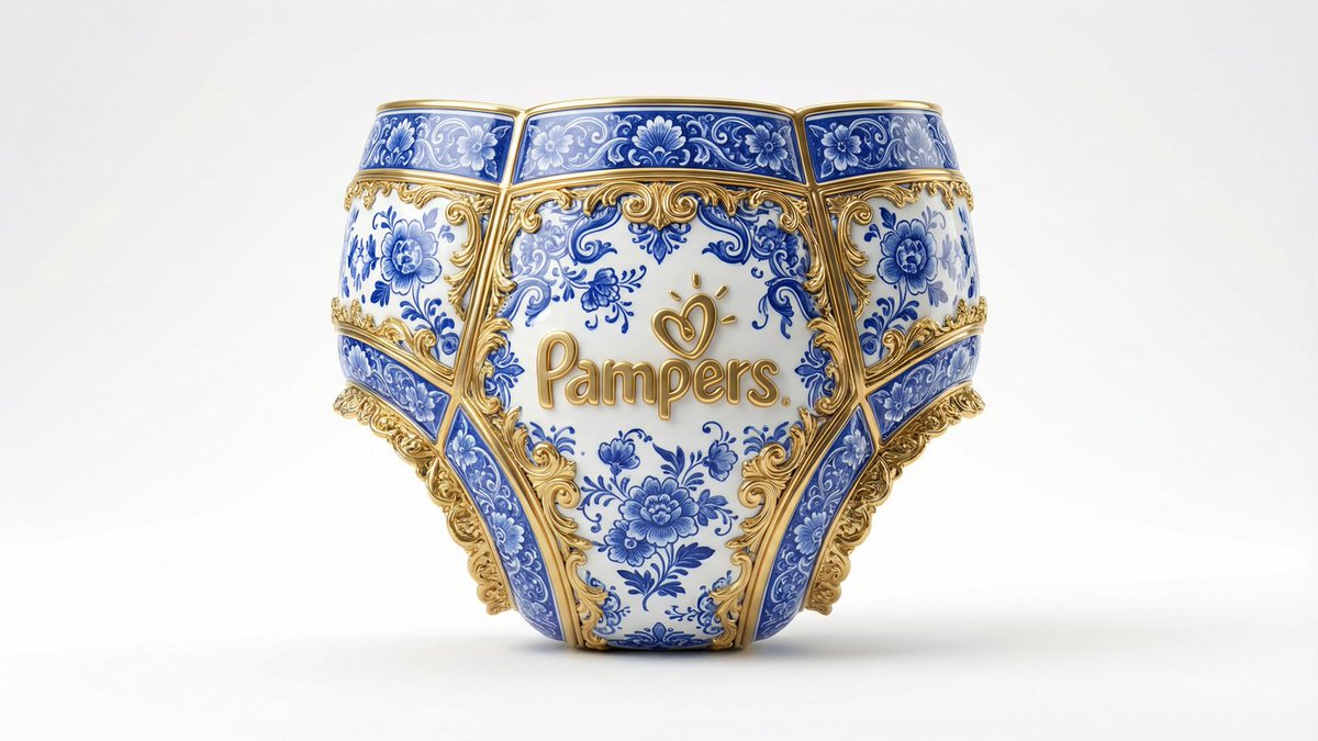 Gilded Delftware Product Signature Prompt 3