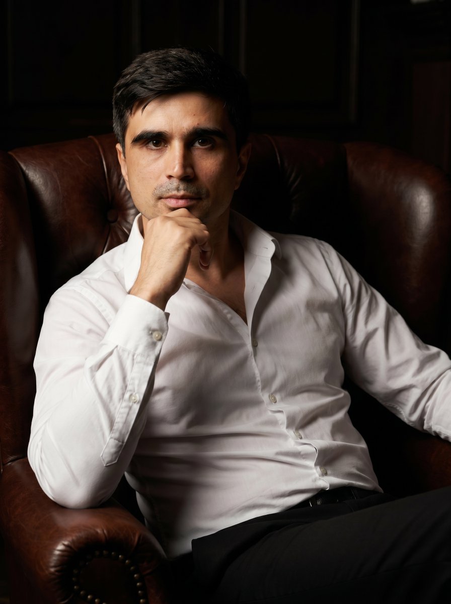 Professional Executive Portrait in Armchair 1