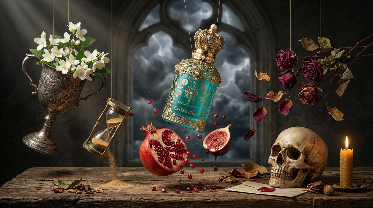 Surreal Baroque Perfume Ad Prompt 4