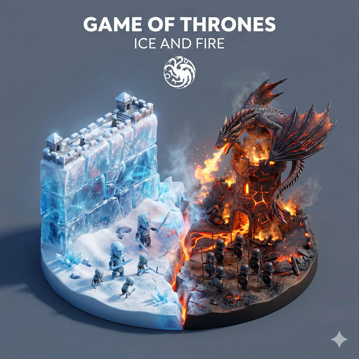 Game of Thrones Ice and Fire Isometric Diorama 1