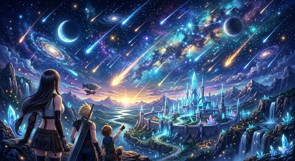 Aquarius Meteor Shower Illustration 1