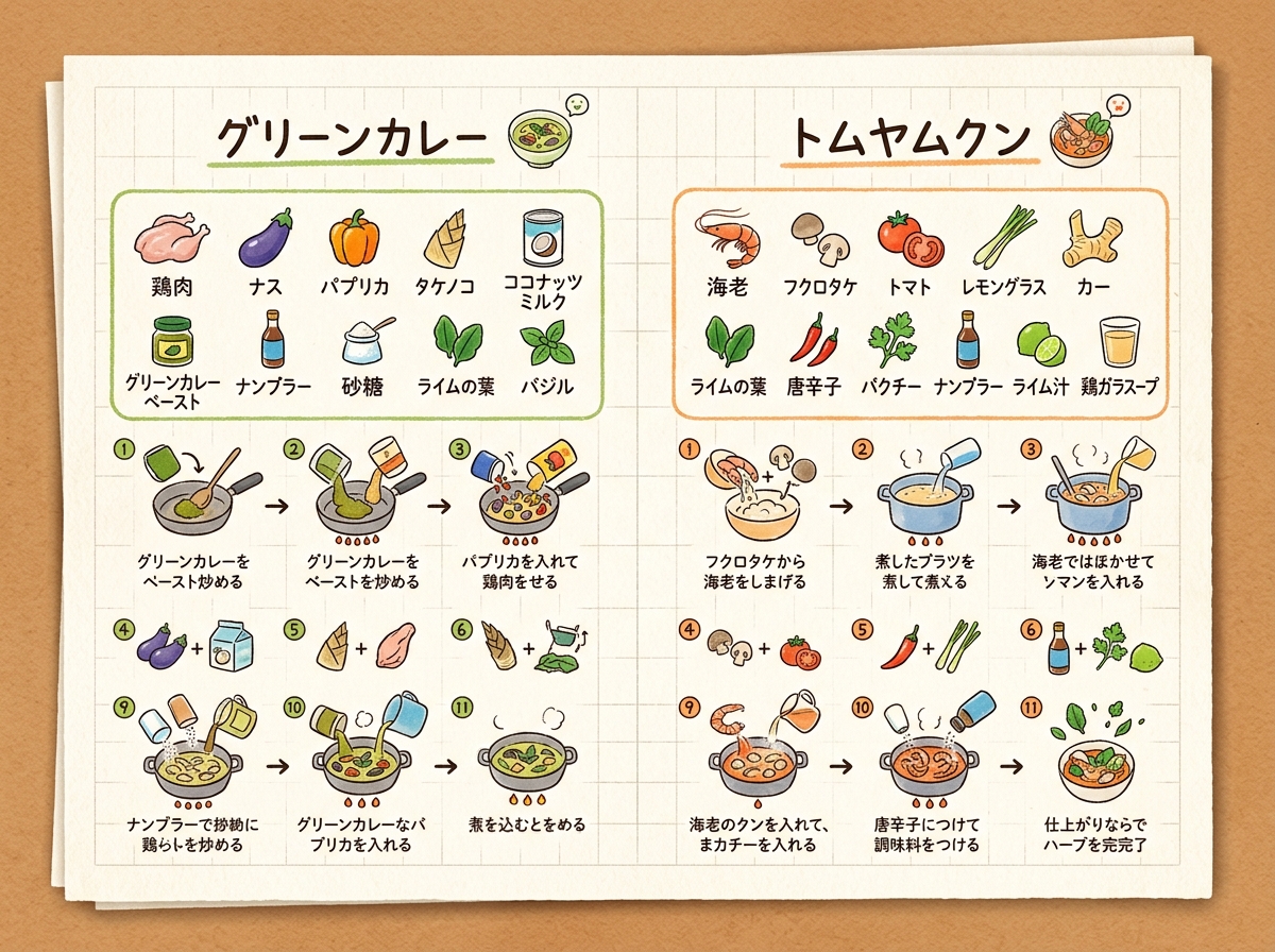 Infographic / Edu Visual - Handwritten Memo Recipe Illustration