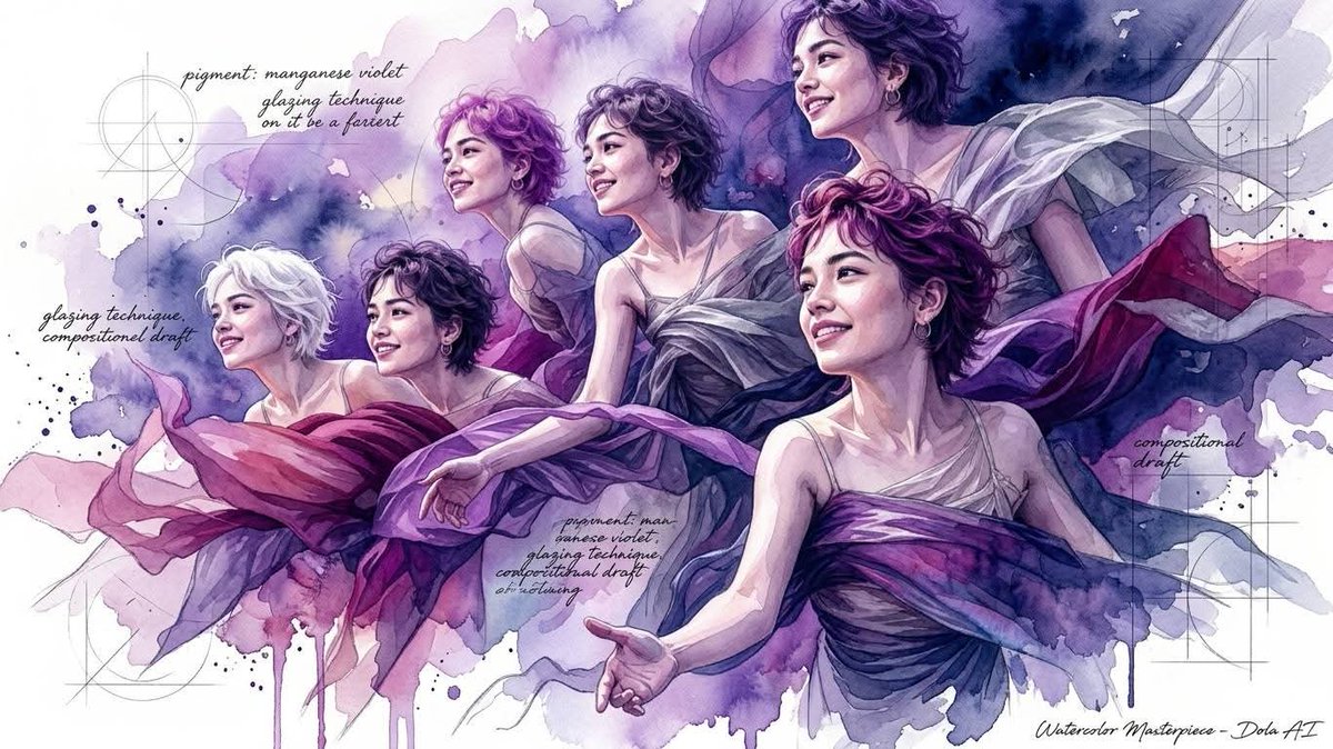 Atmospheric Watercolor AI Illustration 1