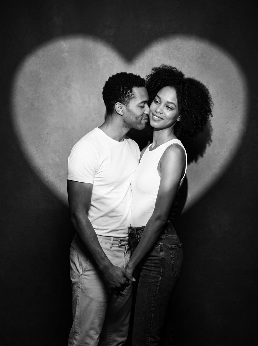 Romantic Black and White Studio Portrait 1