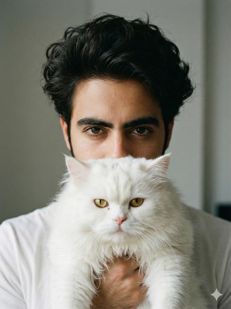 Close-up Portrait with Persian Cat 1