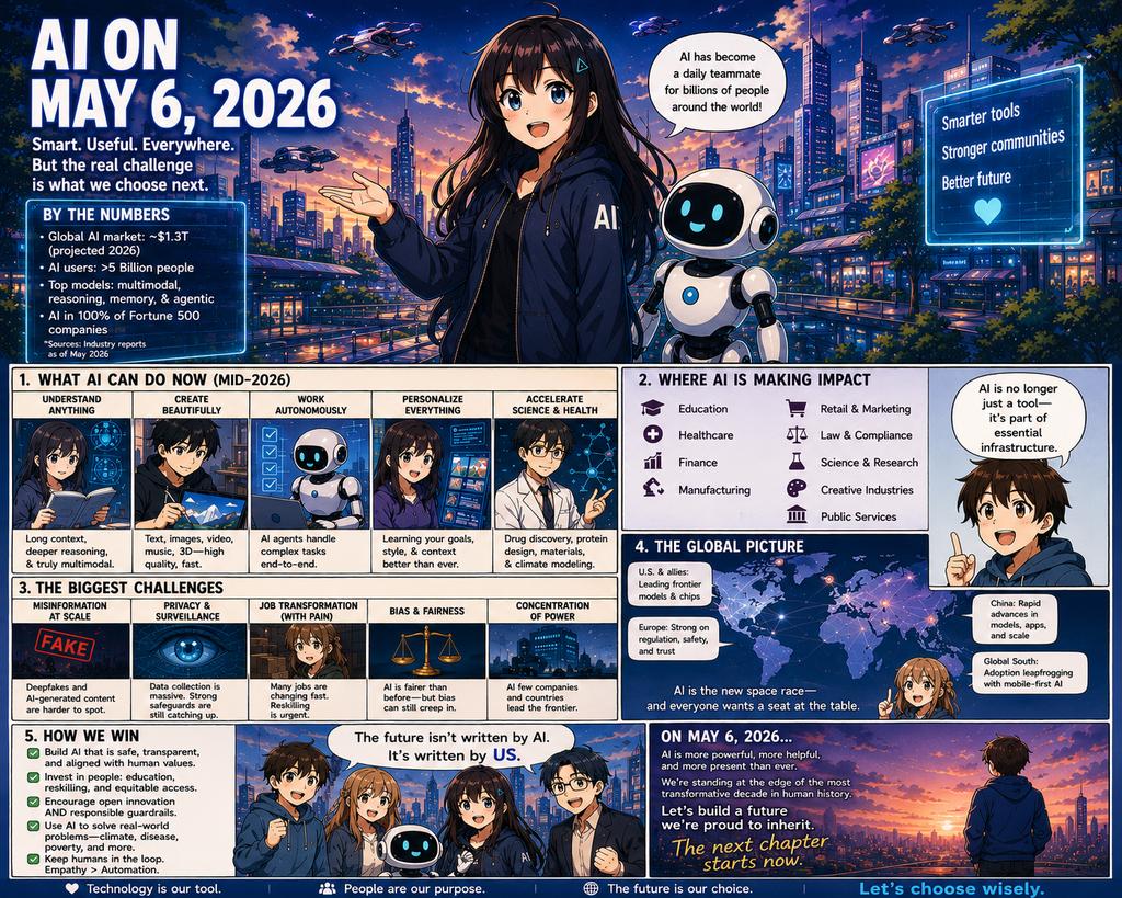 Future AI Anime Comic Infographic 1