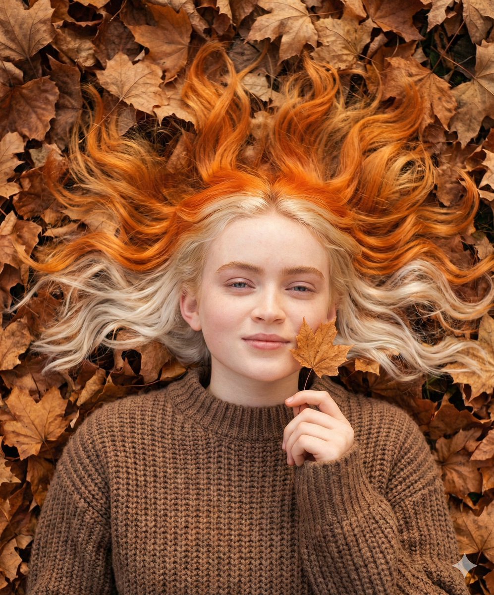 Dreamy Autumnal Portrait of a Young Woman 3