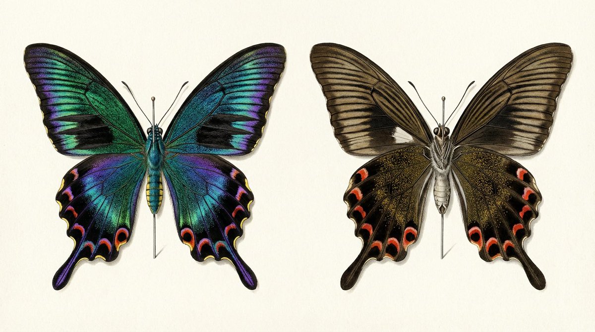 Generating a Butterfly Image with Selective Iridescence 1