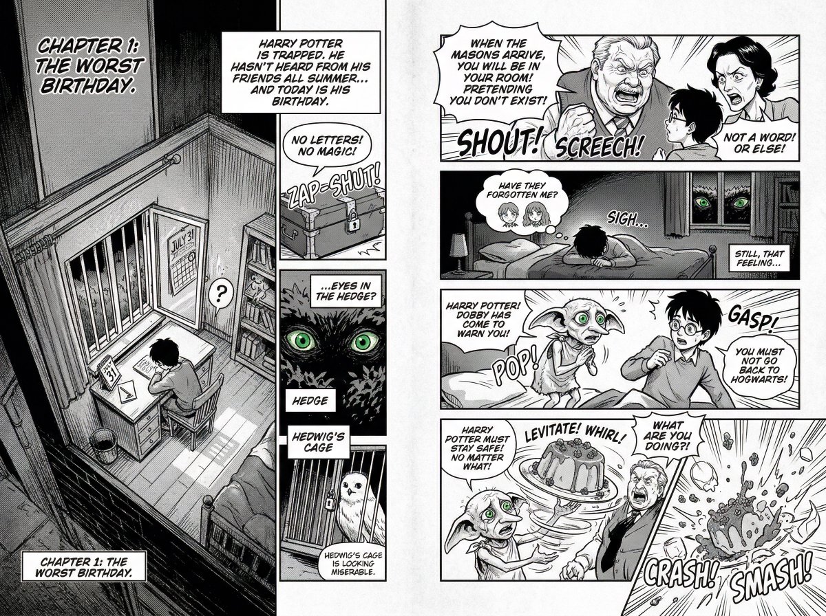 Manga Retelling of a Novel Opening 3