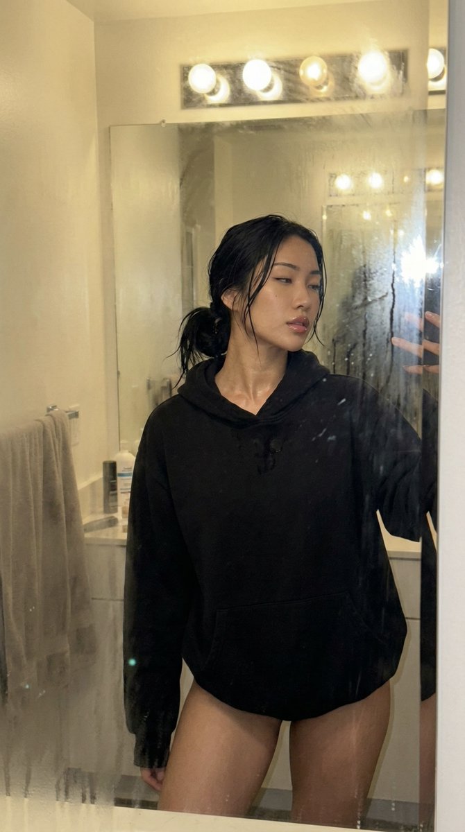 Steamy Mirror Selfie Prompt 1