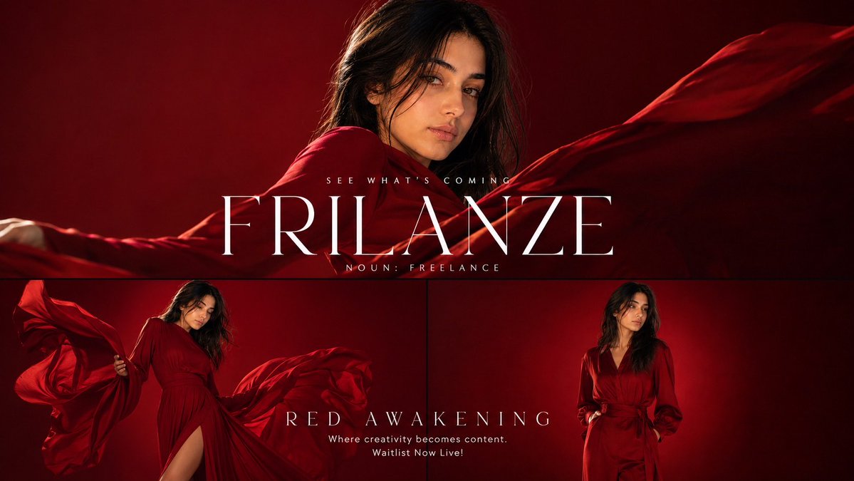 Red Monochromatic Fashion Campaign 1