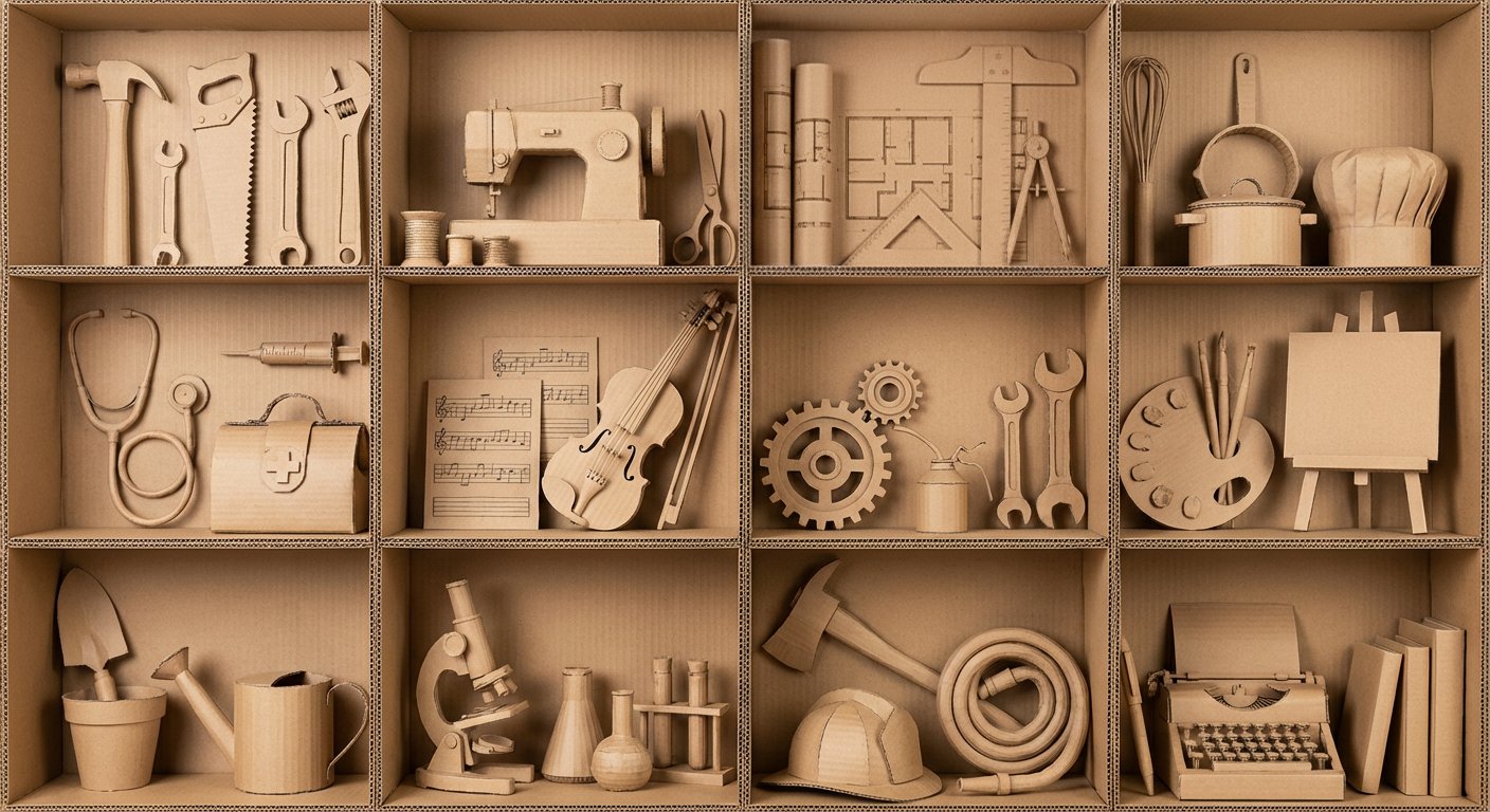 瓦楞纸艺术作品框格展示 2