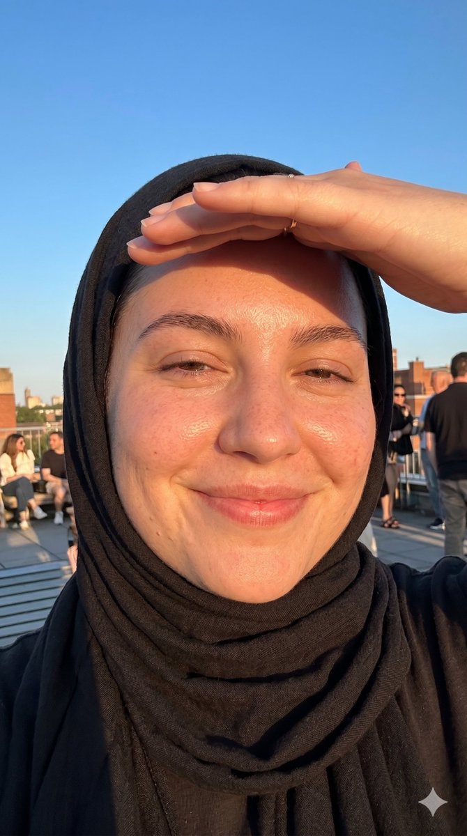 Golden Hour Smartphone Selfie with Headscarf 1