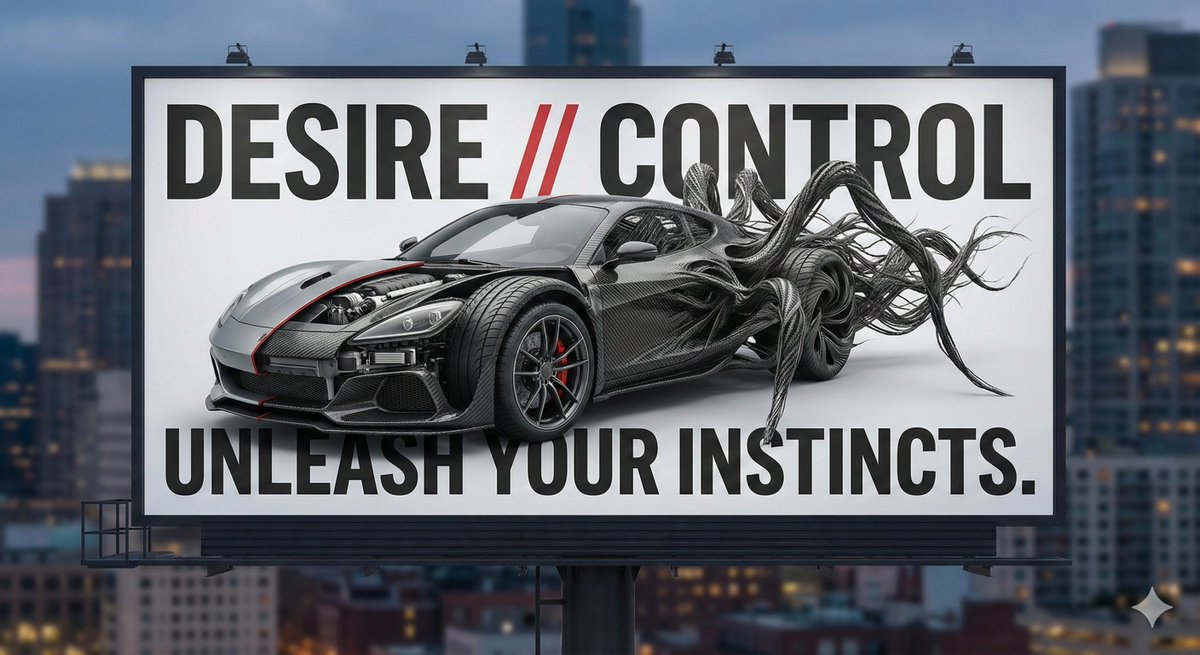 Advertising Visual Prompt: Sports Car Model Exploration 1