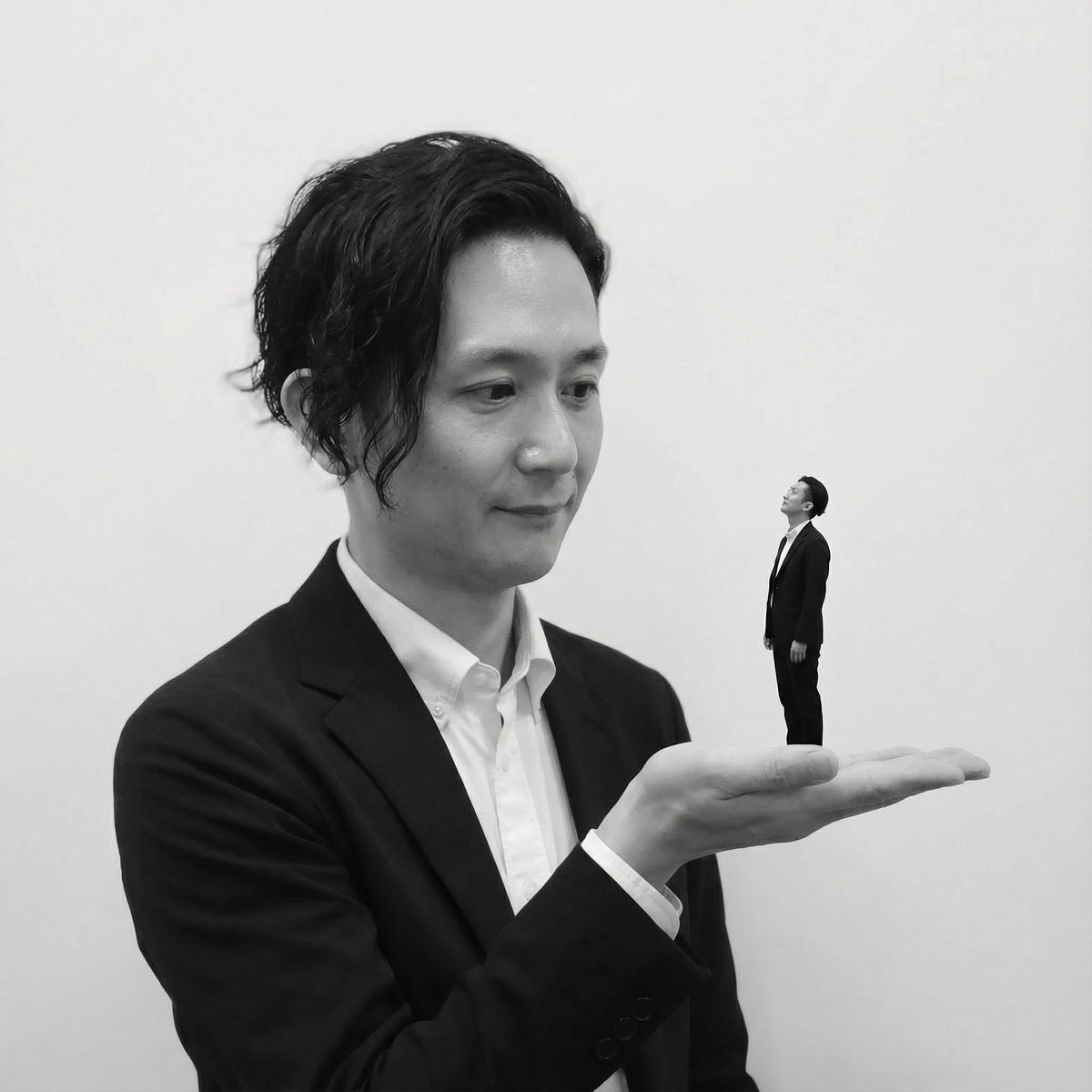 Miniature Self on Palm Concept 1
